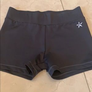 rebel grey spandex shorts